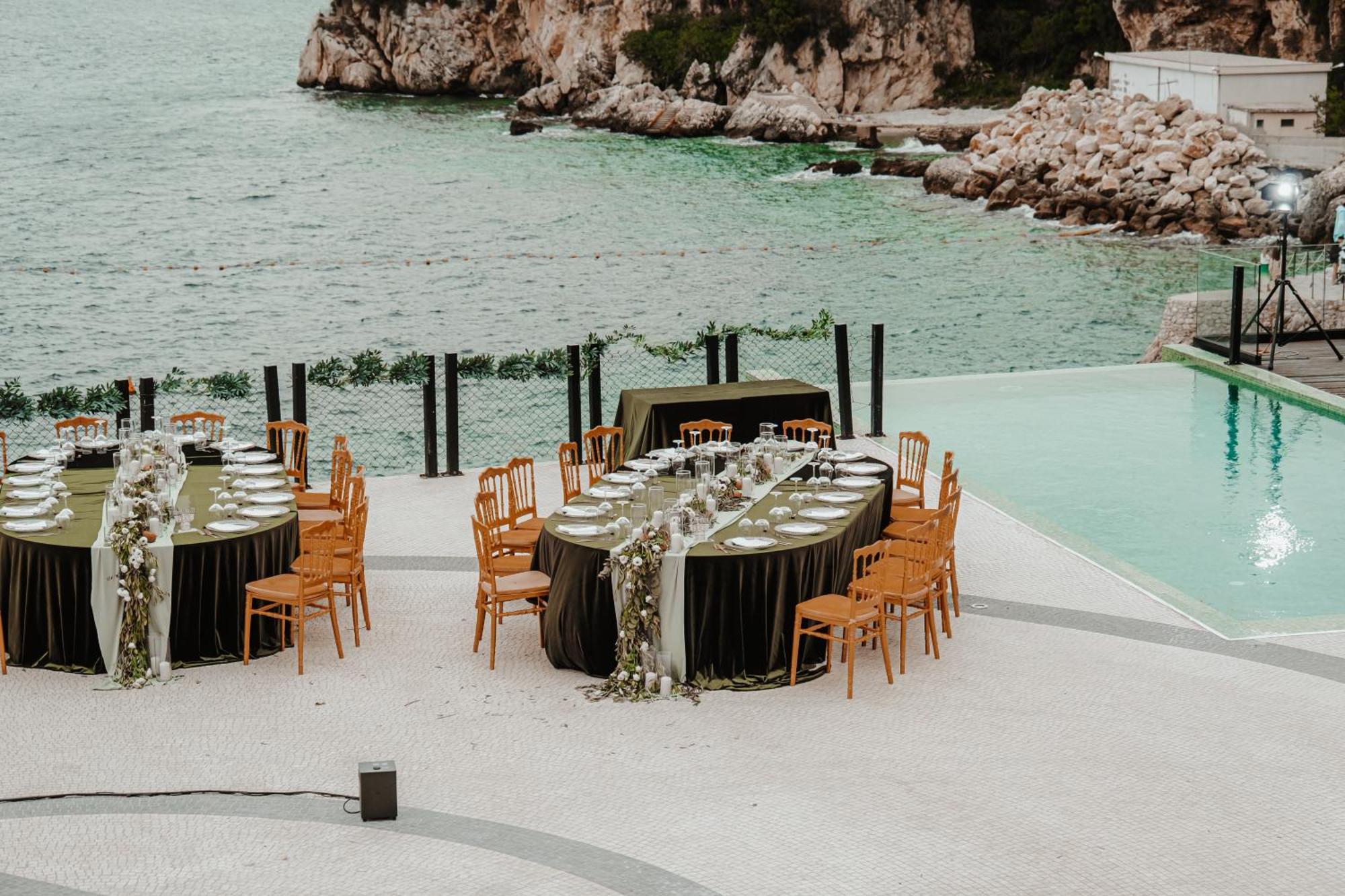 Maritim Marina Bay Resort Spa & Casino Adult Friendly Vlorë Екстериор снимка Wedding reception at the Hotel de la Plage, 2019